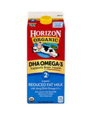 Horizon Organic Milk  2% 0.5G