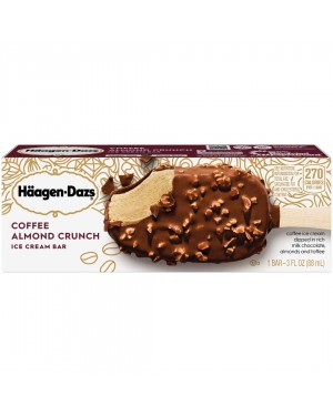 Haagen Dazs Coffee Almond Crunch Ice Cream Bar 3oz