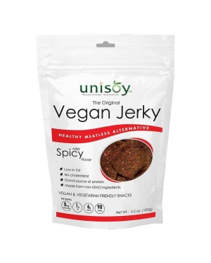 Unisoy Vegan Jerky Hot N Spicy 3.5oz
