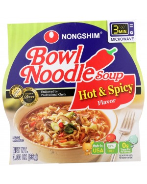 Nongshim Hot & Spicy Bowl Noodle 3.03oz