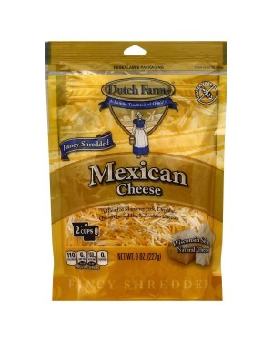 Dutch Farms Fancy Shredded Mexican Blend Cheese 8Oz