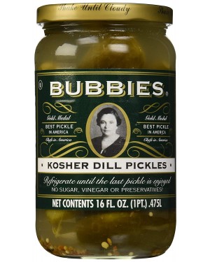 Bubbies Kosher Dills Pickles 16 oz 